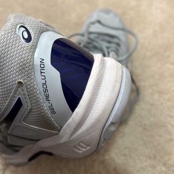 ASICS kids Gel-Game 9 Grade School Tennis Shoes Size 2 - Picture 7 of 8